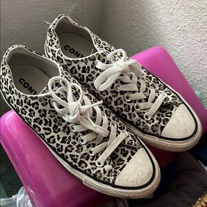 Converse Leopard Print Sneakers